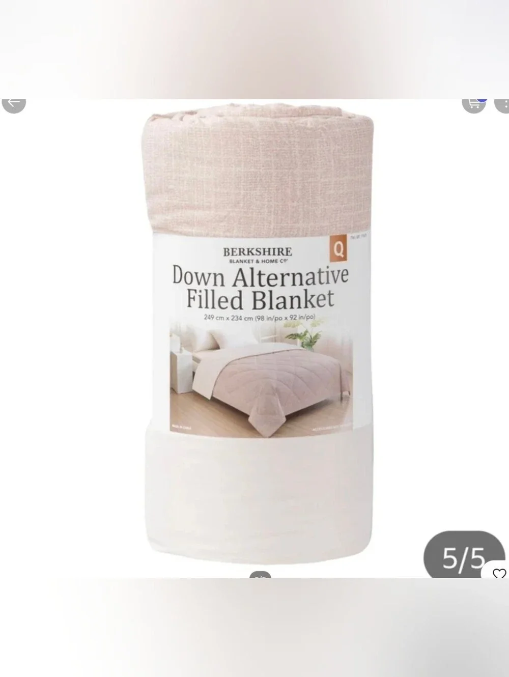 Berkshire  Herringbone Microfiber Dawn Comforter size King